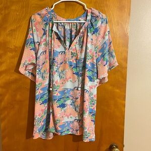 Floral Multicolor Women's Top